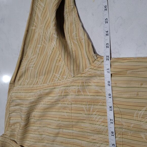 Tommy Bahama Relax Paradise Silk Yellow Tropical Print Hawaiian Camp Shirt NWOT - Picture 3 of 4